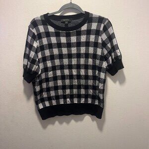 Ann Taylor Women's Top Size Medium Cotton Blend Plaid